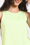Zivame 2 Mile Fashion Knit Cotton Capri Set - Shadow Lime — thumbnail 5